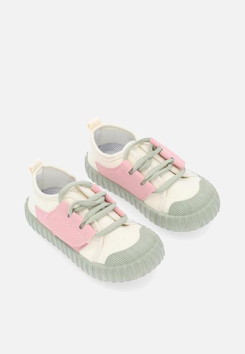 Pop Candy - Chunky sole front lace sneakers - pink  