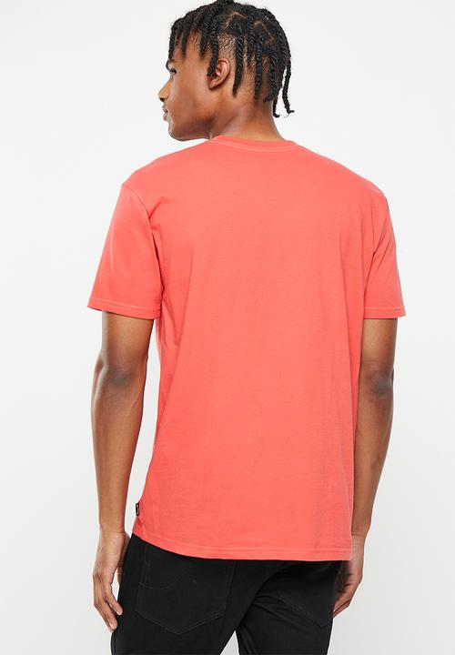 Billabong  - Stacked arch short sleeve - dark coral