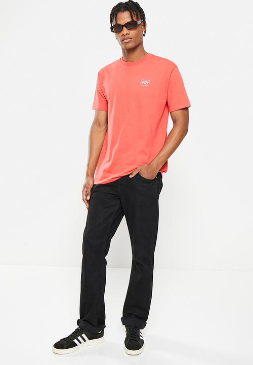 Billabong  - Stacked arch short sleeve - dark coral