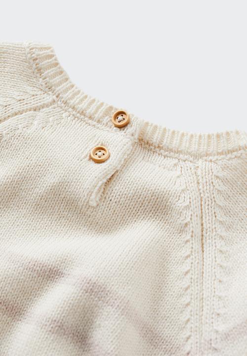 MANGO - Sweater stripe - beige