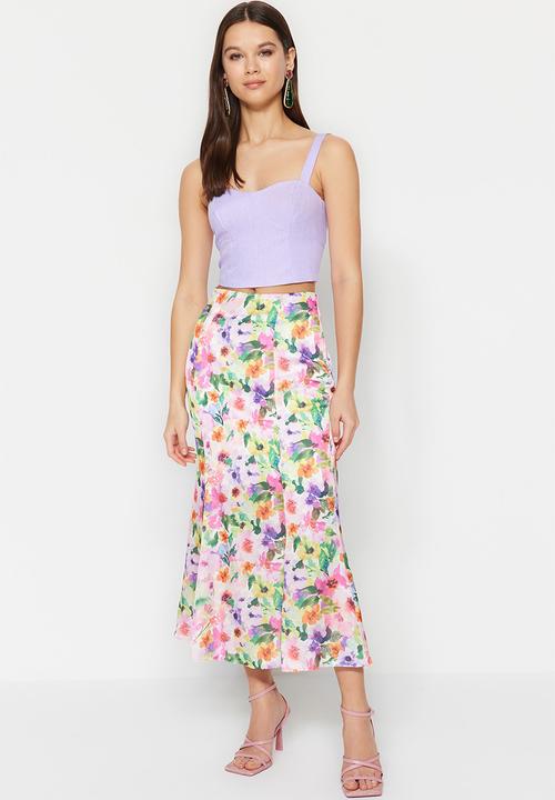 Trendyol - Mermaid midi skirt - multi