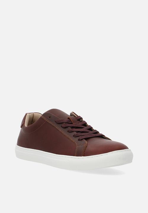 POLO - Classic leather sneaker - burgundy