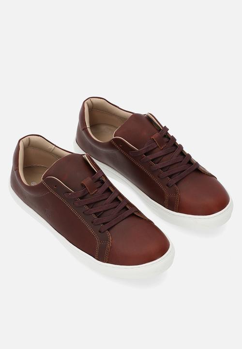 POLO - Classic leather sneaker - burgundy