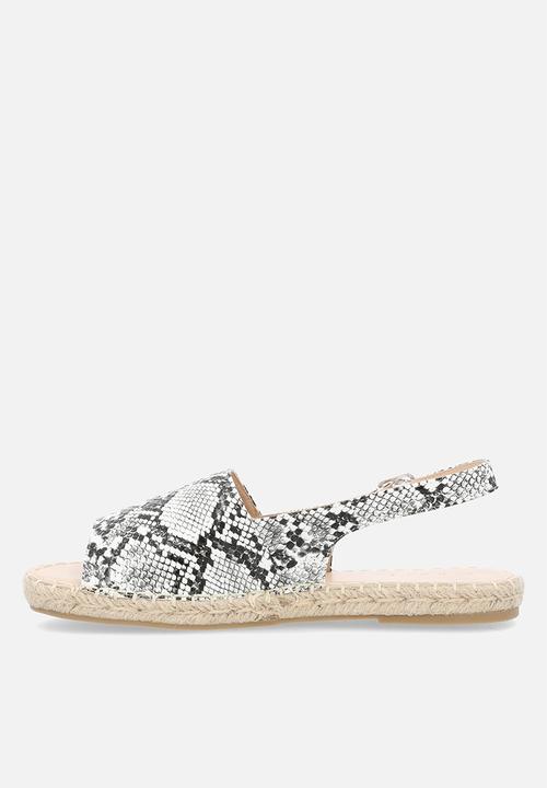edit - Saskia espadrille - white & black