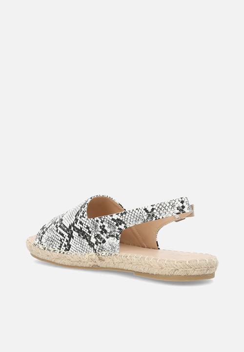 edit - Saskia espadrille - white & black