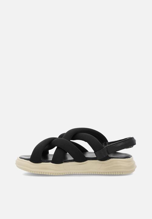 Pop Candy - Criss cross sandals - black