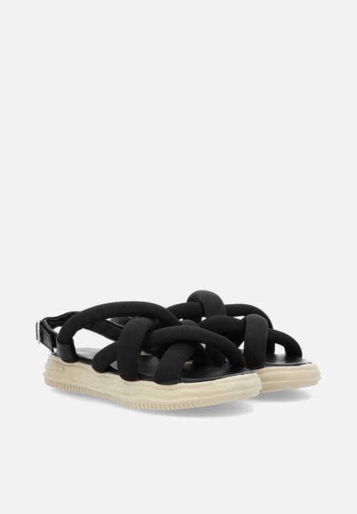 Pop Candy - Criss cross sandals - black