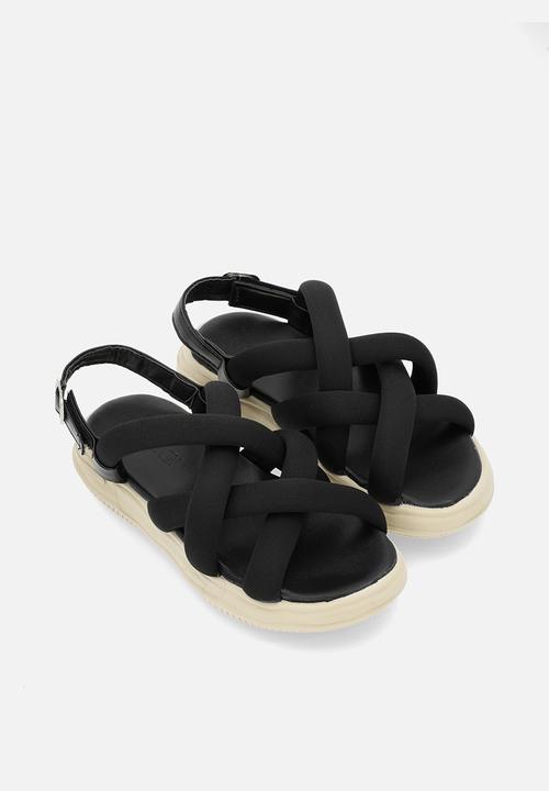 Pop Candy - Criss cross sandals - black
