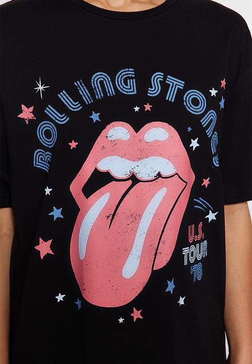 Trendyol - Rolling stones boyfriend t-shirt - black