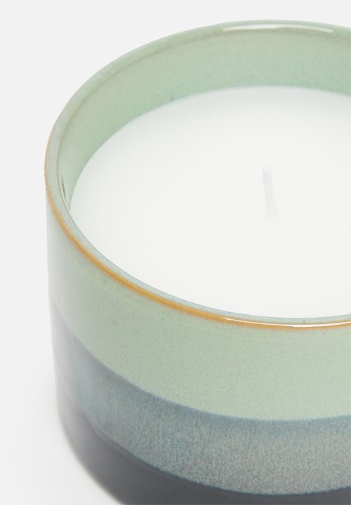 H&S - Layers ceramic candle - blue