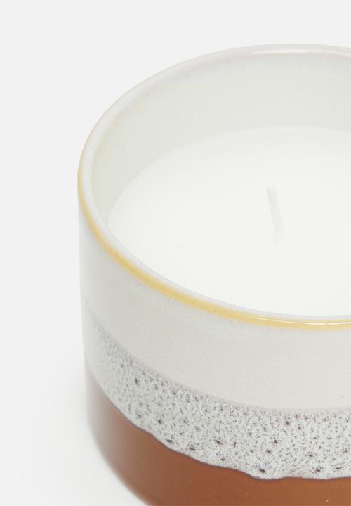 H&S - Layers ceramic candle - red