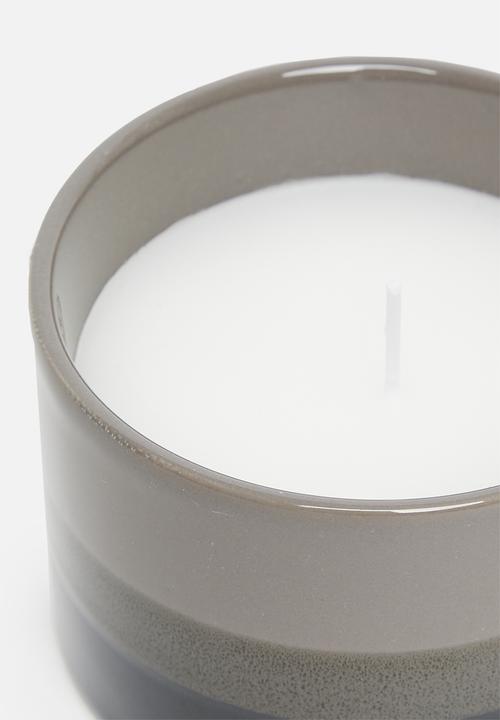 H&S - Layers ceramic candle - grey