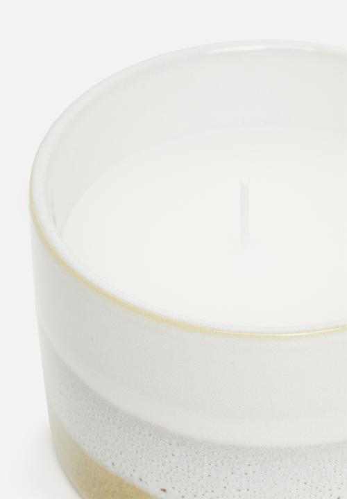 H&S - Layers ceramic candle - beige