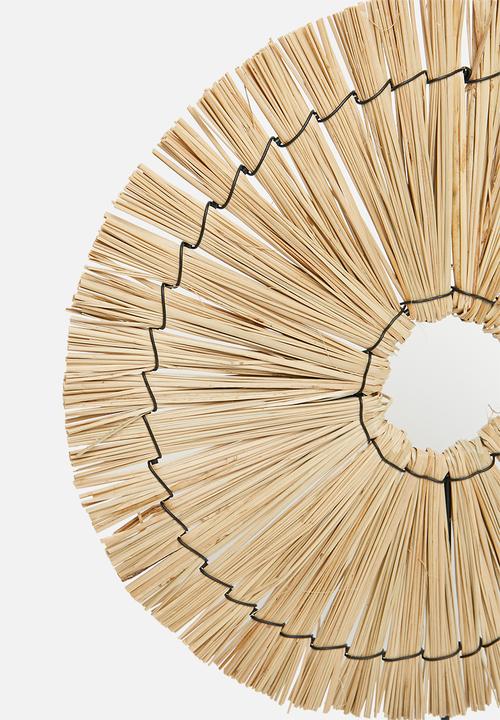 H&S - Seagrass circle object - natural & black