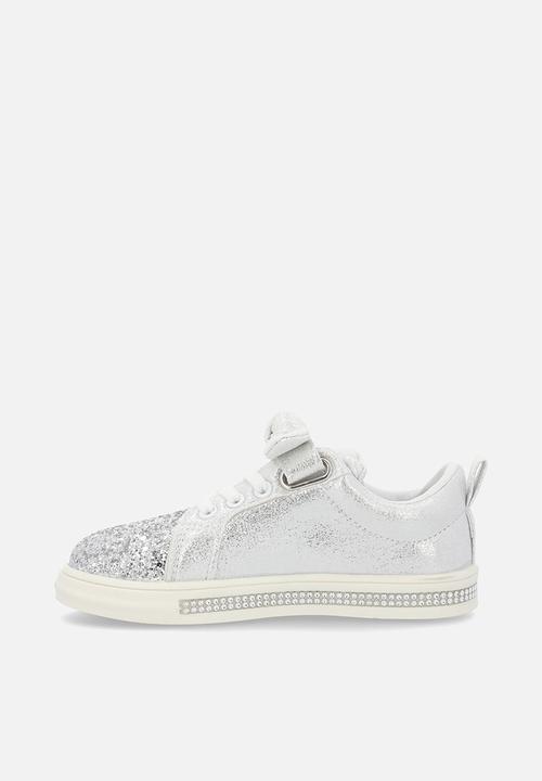 Pop Candy - Girls glitter sneaker - silver