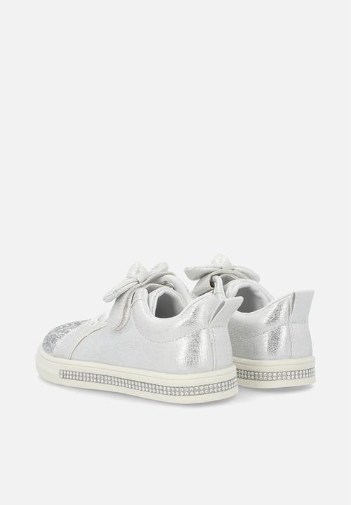Pop Candy - Girls glitter sneaker - silver