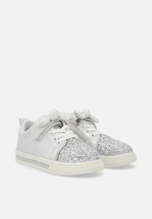 Pop Candy - Girls glitter sneaker - silver