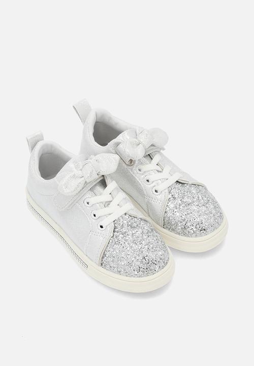 Pop Candy - Girls glitter sneaker - silver