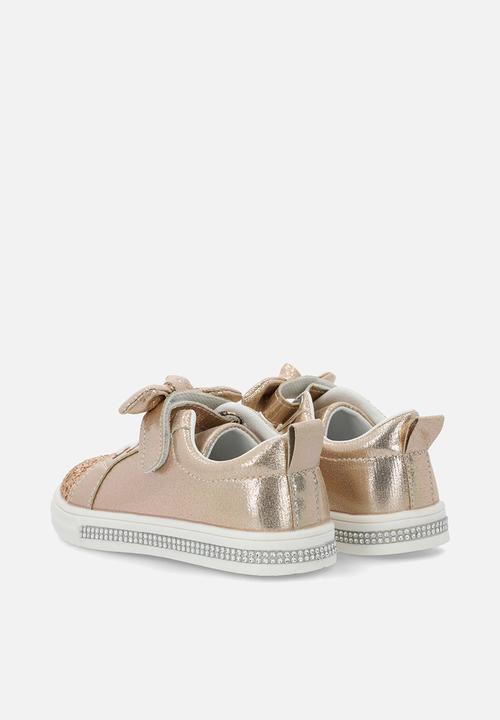Pop Candy - Girls glitter sneakers - gold