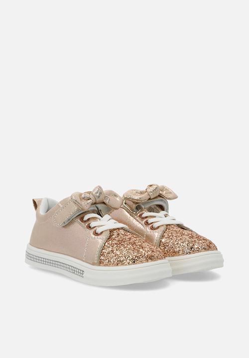 Pop Candy - Girls glitter sneakers - gold