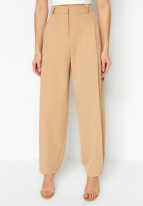 Trendyol - High rise tapered trousers - neutral