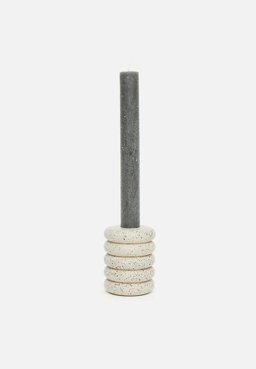 H&S - Dinner candle set of 2 - anthracite