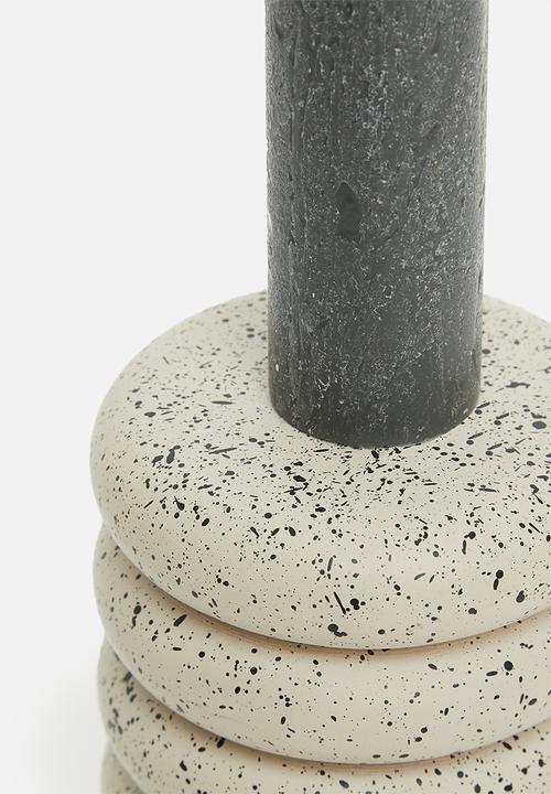 H&S - Dinner candle set of 2 - anthracite
