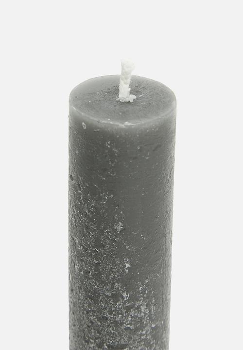 H&S - Dinner candle set of 2 - anthracite