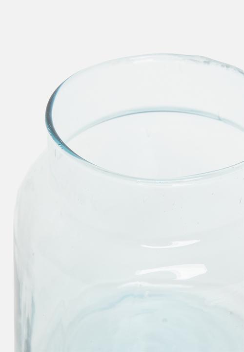 H&S - Verine recycled glass vase - clear