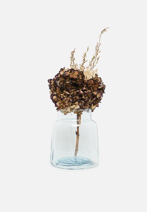 H&S - Verine recycled glass vase - clear