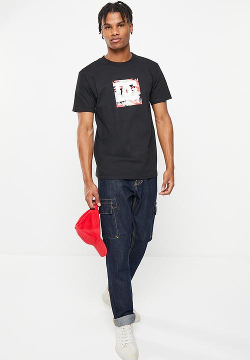 DC - Dc square star fill short sleeve - black/fire camo