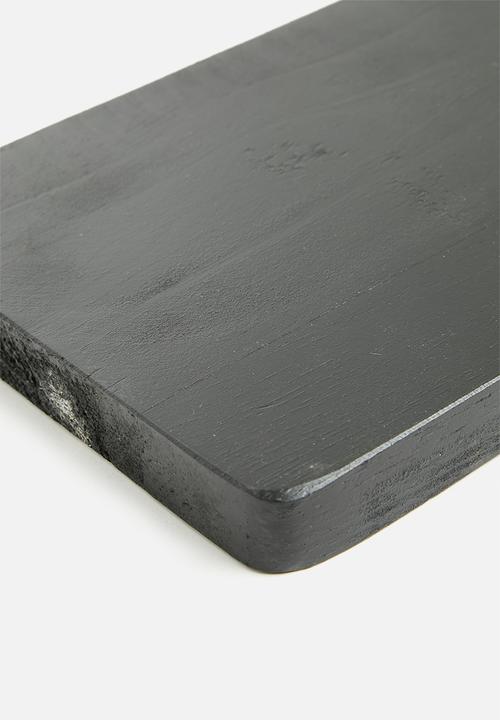 Excellent Houseware - Rubberwood board - black
