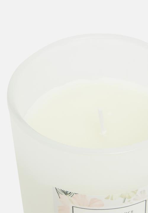 H&S - Tropical glass candle - white & coconut
