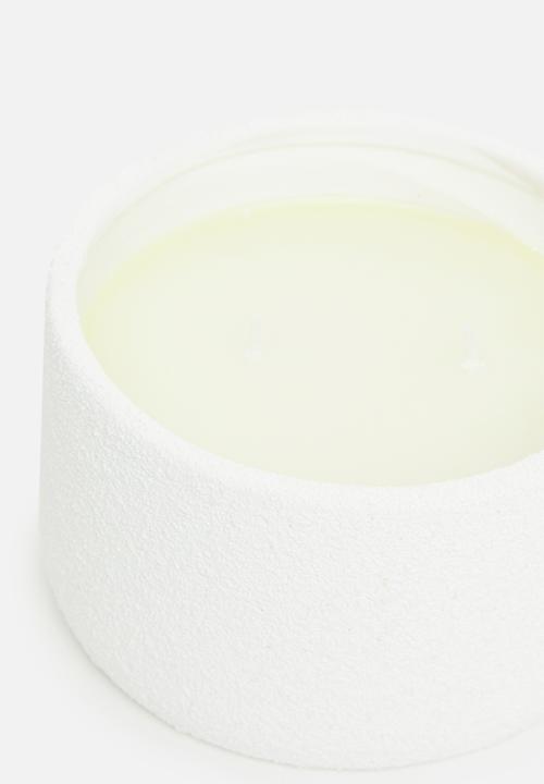 H&S - Ceramic candle - green & amber moss