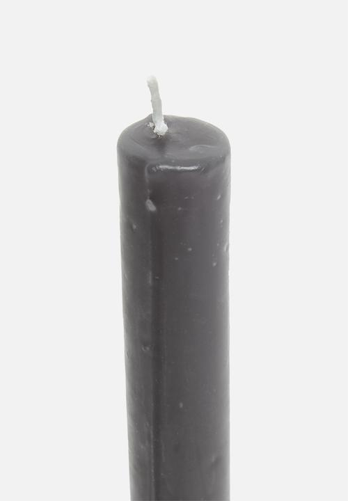 H&S - Twisted candle - anthracite