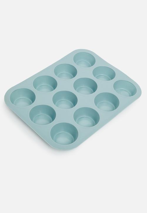 Excellent Houseware - Silicone muffin form - blue