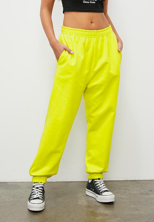 Blake - Slouch track pant - lime