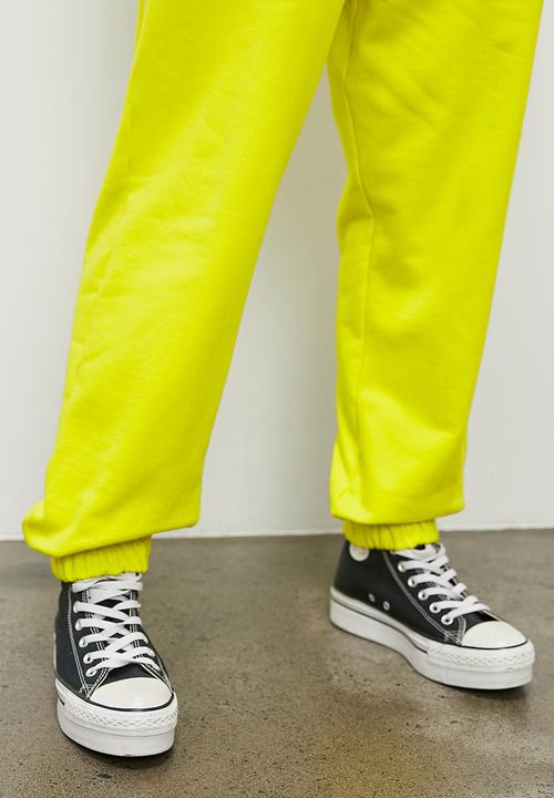 Blake - Slouch track pant - lime
