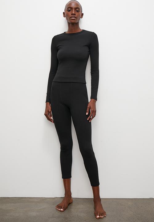 Superbalist - Rib legging - black