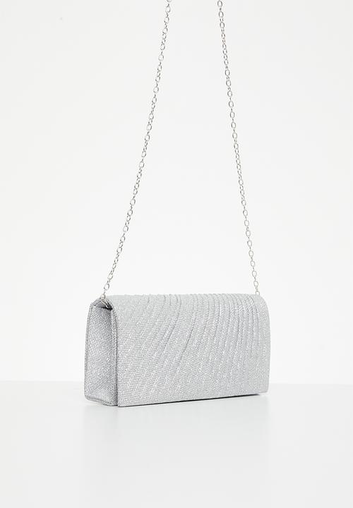 MILLA - Giselle clutch bag - silver