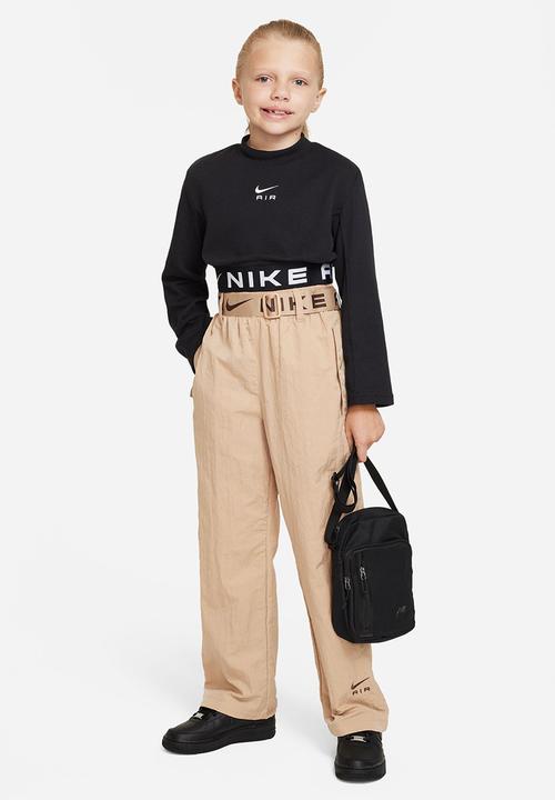 Nike - G nsw air long sleeve top mixed mtrl - black/white