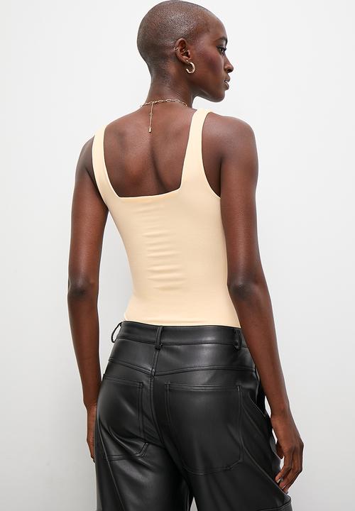Superbalist - Square neck bodysuit - milk