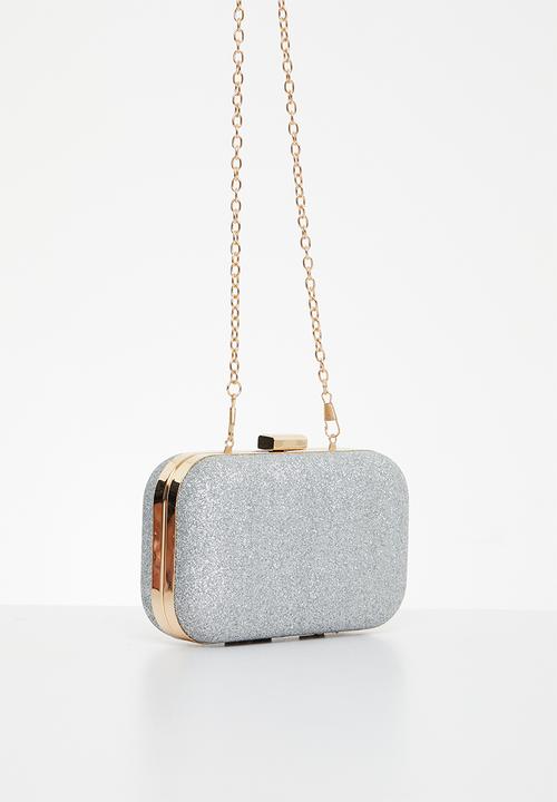 MILLA - Grace clutch bag - silver