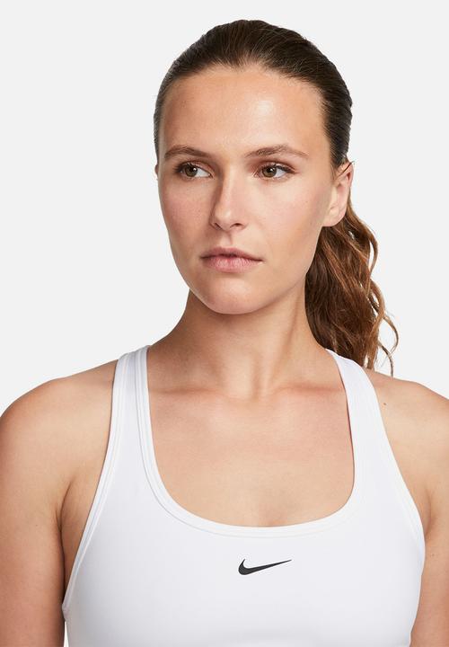 Nike - W nk swoosh lgt spt bra - white/black