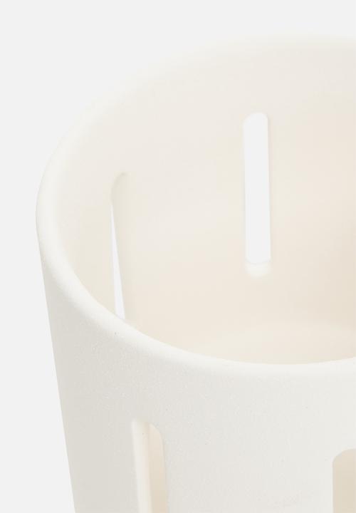 H&S - Ceramic tealight holder - white