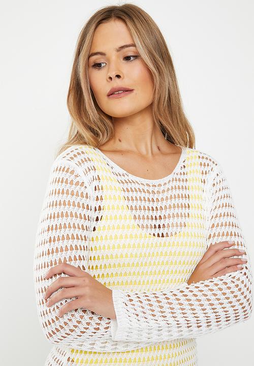 dailyfriday - Mini crochet cover up - white