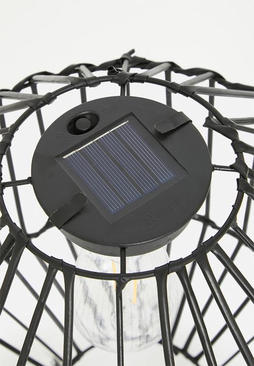 H&S - Solar lamp - black