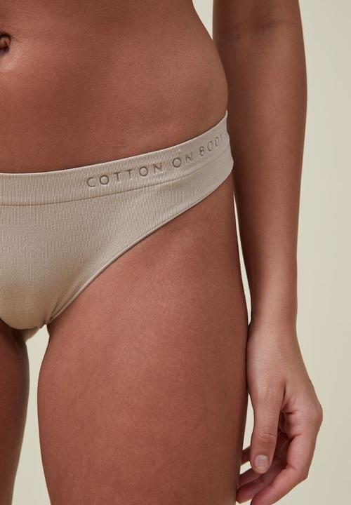Cotton On - Seamless hipster brasiliano brief - white pepper