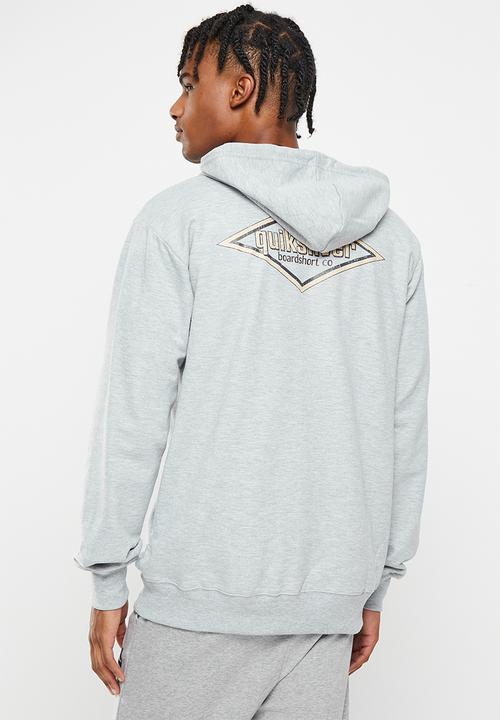 Quiksilver - Quik words hood zip - light grey heather