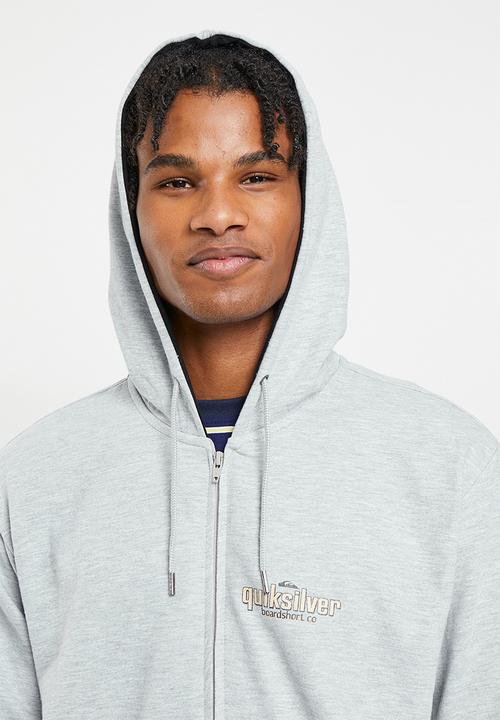Quiksilver - Quik words hood zip - light grey heather
